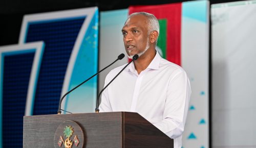 ރައީސް ޑރ މުޙައްމަދު މުޢިއްޒު. ފޮޓޯ:ރައީސް އޮފީސް