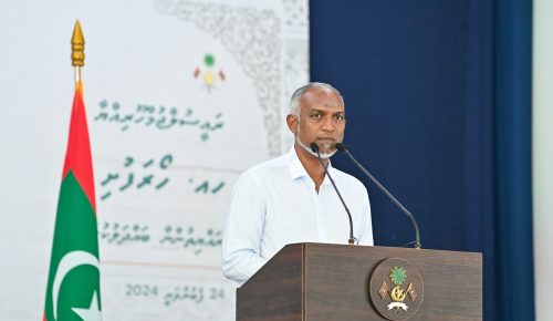 ރައީސް ޑރ މުޙައްމަދު މުޢިއްޒު. ފޮޓޯ: ރައީސް އޮފީސް