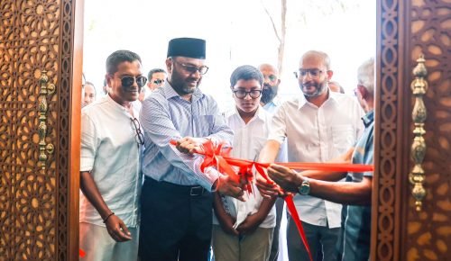 ހުޅުމާލެ ފޭސް ދޭއްގައި މިއަދު ހުޅުވި މިސްކިތް. ފޮޓޯ: އިސްލާމީ ވުޒާރާ