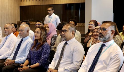 އިއްޔެ އައިޖީއެމްއެޗްގައި ބޭއްވުނު ރަސްމިއްޔާތުގައި ސިއްޚީ ވަޒީރު ޑރ ޢަބްދުﷲ ޙަލީލް ބައިވެެރިވެވަޑައިގަންވަނީ. ފޮޓޯ: ސިއްޚީ ވުޒާރާ