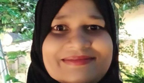 ގެއްލިގެން ހޯދަމުންދިޔަ މަރިޔަމް ރާމިޒާ. ފޮޓޯ: ފުލުހުން